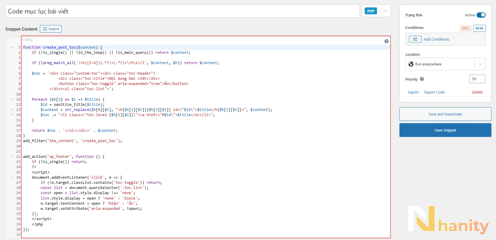 dan-code-vao-file-functions-hoac-code-snippets Dán code vào file functions hoặc Code Snippets