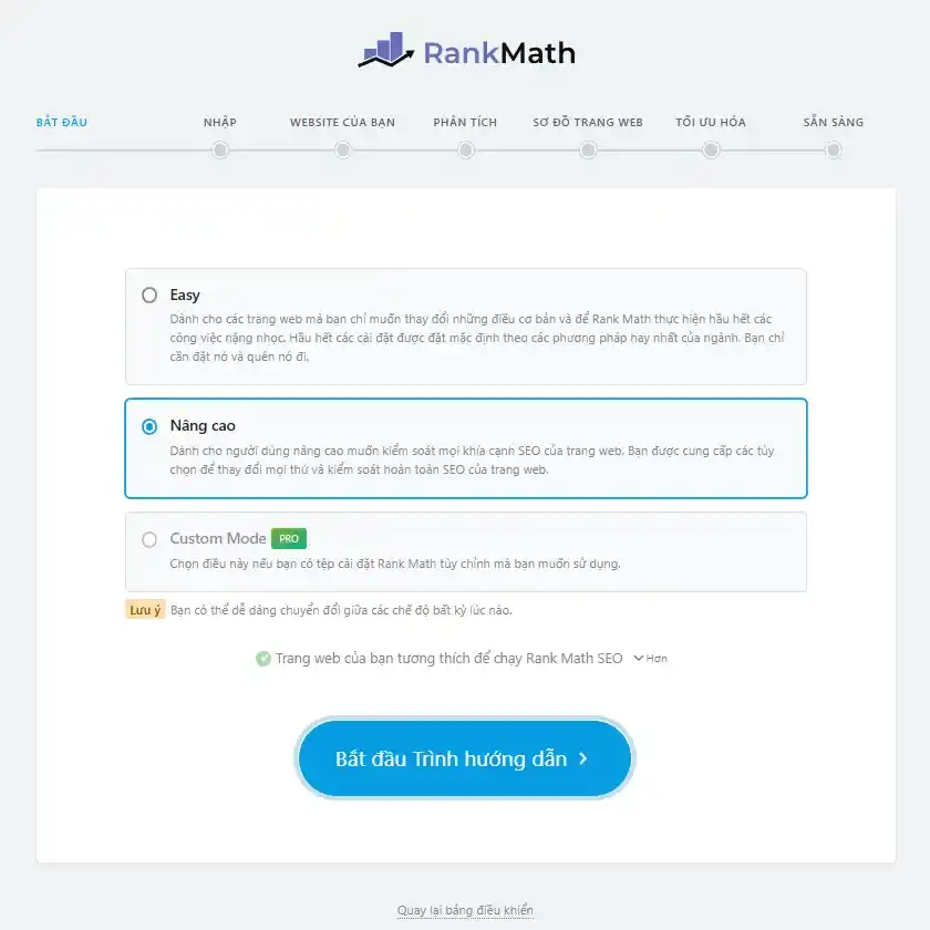 rankmath-setup Giao diện setup Rank Math