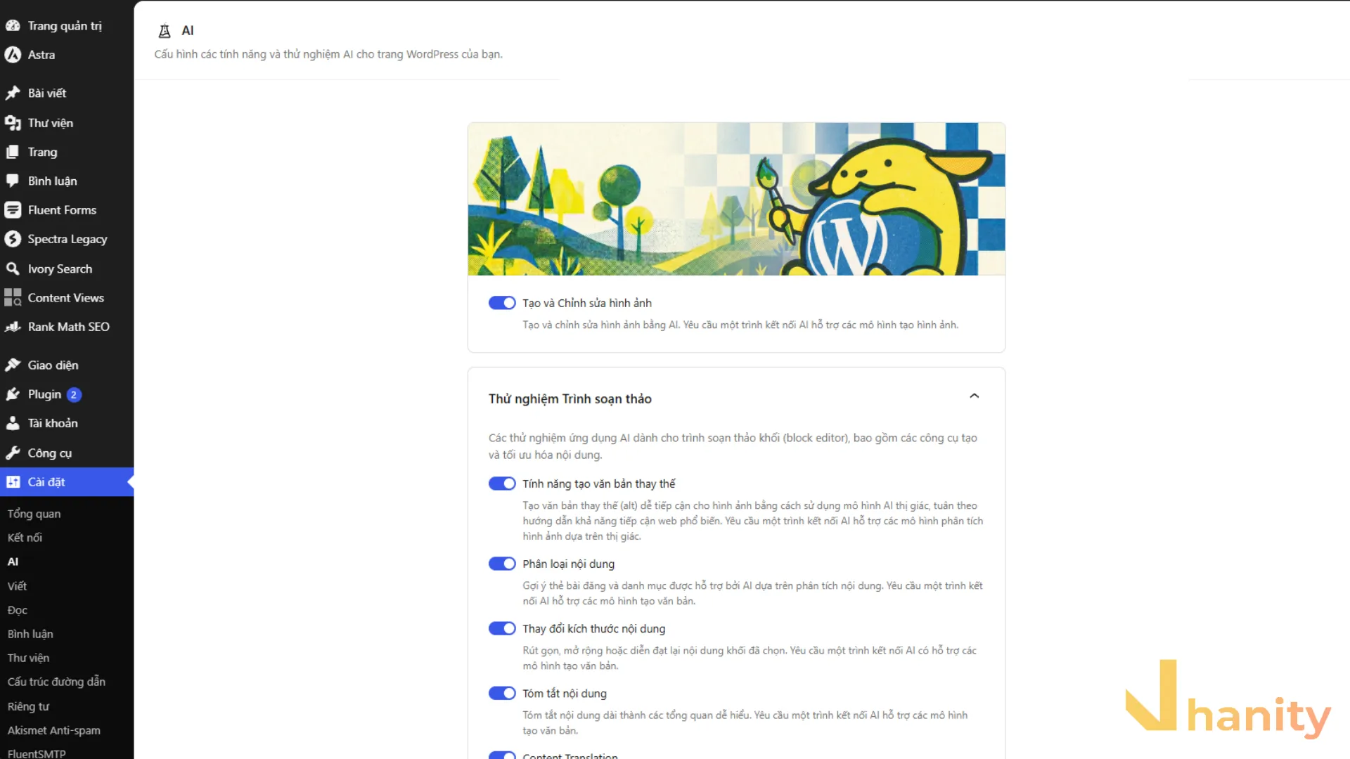 bat-tinh-nang-ai-wordpress Bật tính năng AI trong WordPress