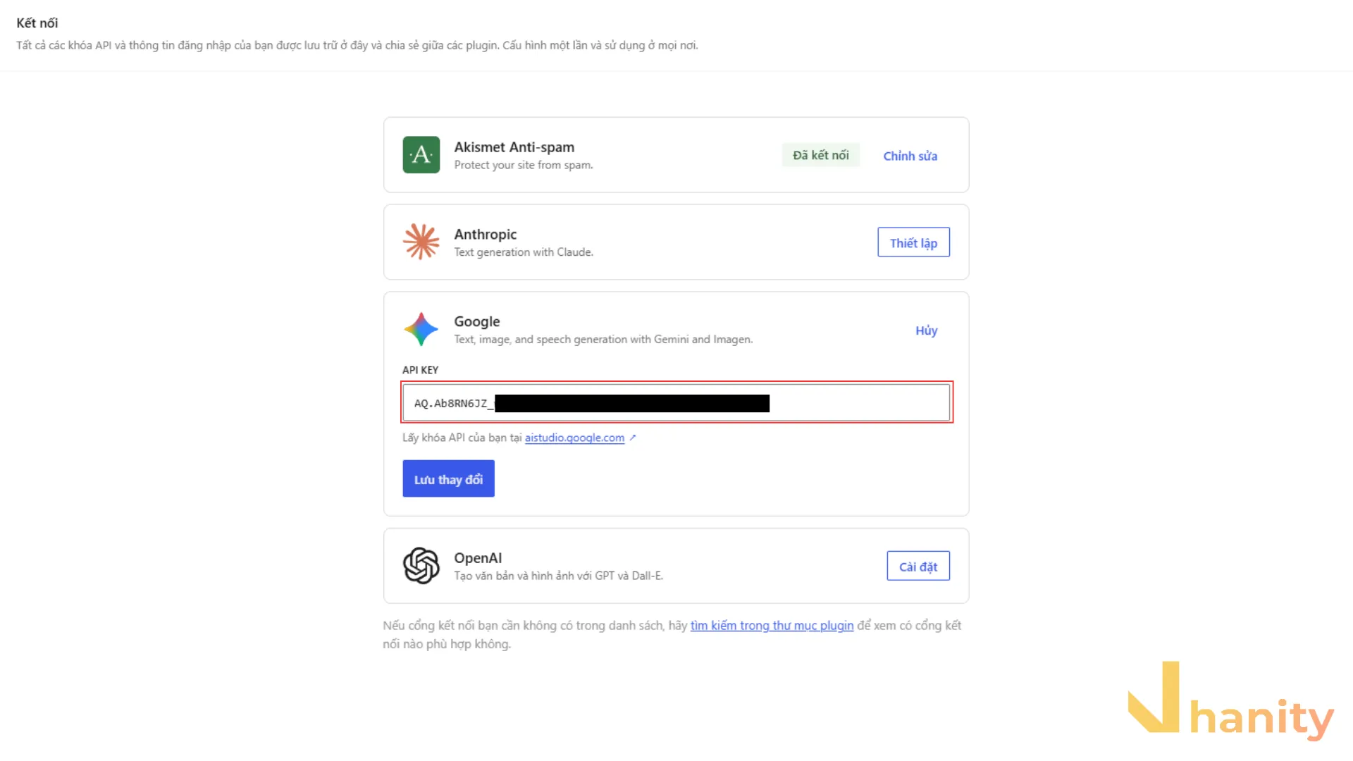 nhap-api-key-google-wordpress Nhập API key OpenAI vào WordPress Connectors